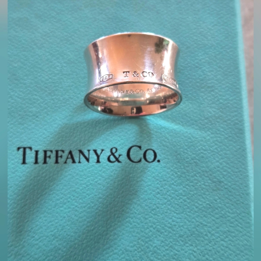 Tiffany & Co 1837 Wide Band Ring - Size 8